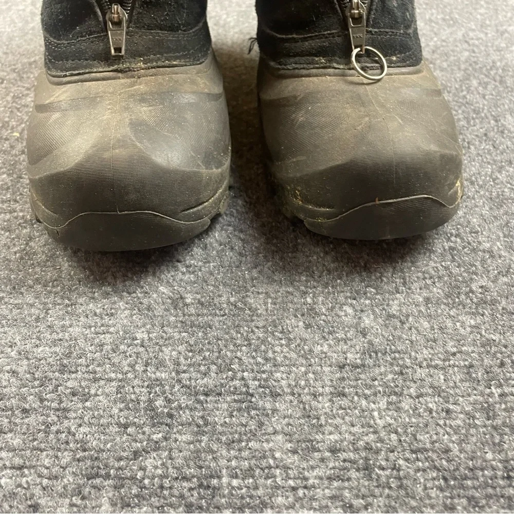 SOREL Men’s Cold Mountain Zip Black Suede Zip Up Winter Snow Boots size: 8